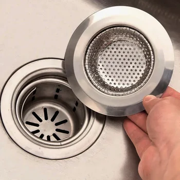 Сетчатый фильтр для кухонной раковины из нержавеющей стали, Сливное Металлическое Сетчатое сито для раковины для ванны, Сетчатый фильтр для мусора, Посуда, Кухонные инструменты
