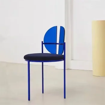 Скандинавские акриловые обеденные стулья с прозрачными черными ножками, Прозрачные пластиковые синие обеденные стулья, дизайнерский светильник Sedie В Plastica Home Decor