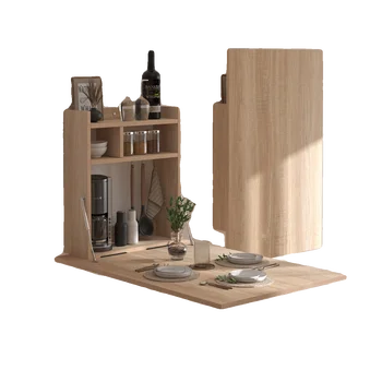Складной обеденный стол бытовой малогабаритный настенный барный стол обеденный боковой шкаф для хранения вещей настенный с нулевым заполнением