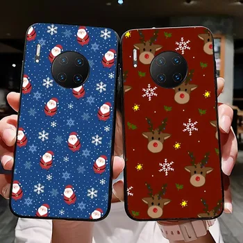 Снежный Рождественский Чехол Для Телефона Huawei Mate 10 20 30 40 50 lite pro Nova 3 3i 5 6 SE 7 pro 7SE