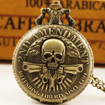Старинные кварцевые карманные часы-брелок в стиле стимпанк с цепочкой-скелетом, ожерелье, карманные часы для мужчин и женщин