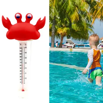Термометр для бассейна, Милые плавающие аксессуары для бассейна, легко читаемый, Датчик термометра для плавательных бассейнов, прудов с рыбой
