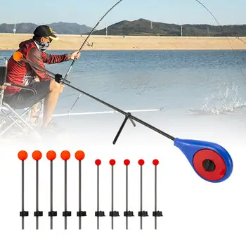 Удочка для зимней подледной рыбалки на открытом воздухе с пружиной большого/маленького красного шарика 5шт.