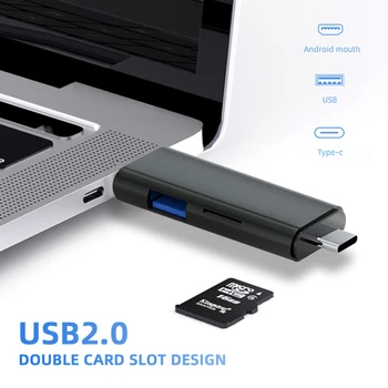 Устройство чтения карт памяти 2 В 1 USB 3.0 Micro SD TF Card, высокоскоростной адаптер для записи нескольких карт, флэш-накопитель, Аксессуары для ноутбуков