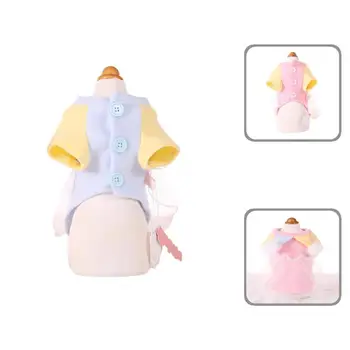 Флисовый Стильный креативный ошейник-клоун, одежда для домашних животных, одежда для двуногих питомцев контрастного цвета для зимы