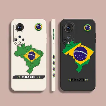 Футбольный чехол с Бразильским Флагом Для Honor 8X 9 10 20 30 30S 50 70 90 9X X10 Maigc 5 5G PRO PLUS Цветной чехол Funda Shell Capa