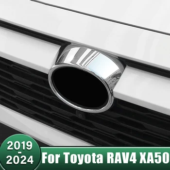 Центральная Эмблема Передней Решетки Автомобиля, Декоративная Рамка С Логотипом, Накладка Для Toyota RAV4 XA50 2019 2020 2021 2022 2023 2024 RAV 4 Hybrid