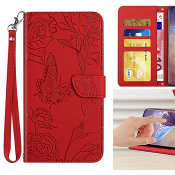 Чехол для телефона LG Velvet 2 Pro Case Флип-Подставка Бумажник-карта Бабочка Кожаный Чехол Для LG K42 K52 K62 K22 Cases Cover