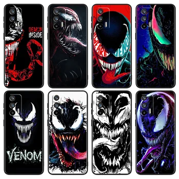 Чехол для телефона Marvel Venom Для OPPO Realme Q5i Q5 Q3S 10 9i 8i 7i 6 5 Narzo 50i 50A 50 30 Pro Plus Черный Чехол