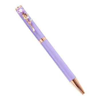 Шариковая ручка Быстросохнущие ручки для заметок Гладкие ручки Школьные принадлежности Ручки с цветочным перламутровым зажимом Шариковые ручки-каталки