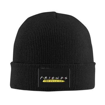 Шляпы с логотипом друзей Уличная вязаная шапка для мужчин и женщин Теплая зимняя Классическая шапочка для телешоу Skullies Beanies Caps