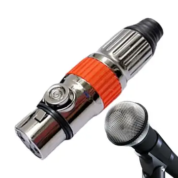 Штекер микрофонного кабеля, 3-контактный Разъем для подключения микрофонного кабеля, Мужской и Женский Цветной разъем для микрофона, гнездо для микрофона, Штекер для микрофона